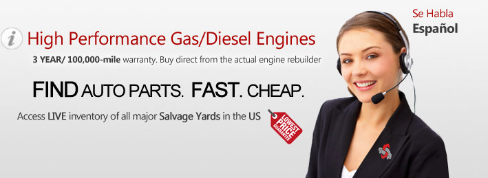 High performance gas/diesel engines. 7 YEAR/70000 MILE warranty. Buy direct from the actual engine rebuilder.
High performance gas/diesel engines. 7 YEAR/70000 MILE warranty. Buy direct from the actual engine rebuilder.